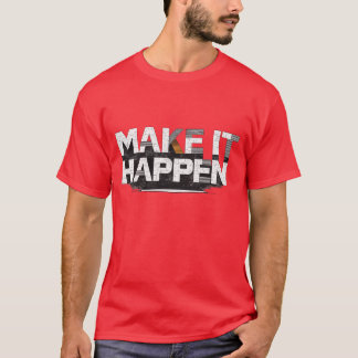 T-shirt FAIS-LE Bold Typographie Grunge Motivationnelle