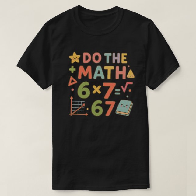 T-shirt Fais Le Calcul – Conception De Classe Kawaii Tenda (Design devant)