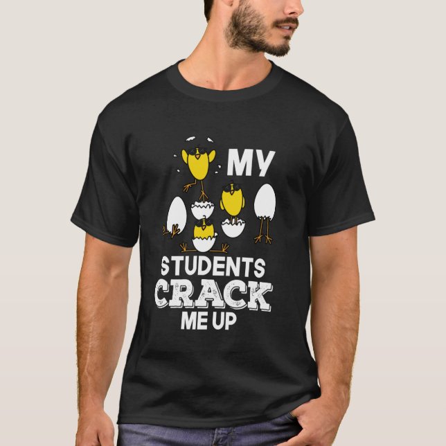 T-shirt Fais-moi craquer ! Prof de jour de Pâques drôle av (Devant)