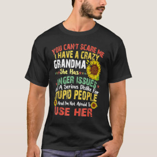 T-shirt Fais-moi peur, j'ai une grand-mère folle Halloween