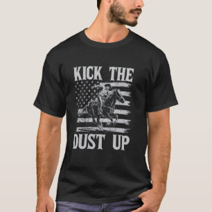 T-shirt Fais voler la poussière Cowboy Cheval de selle Wes