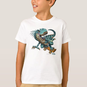 T-shirt faisant de la planche à roulettes de