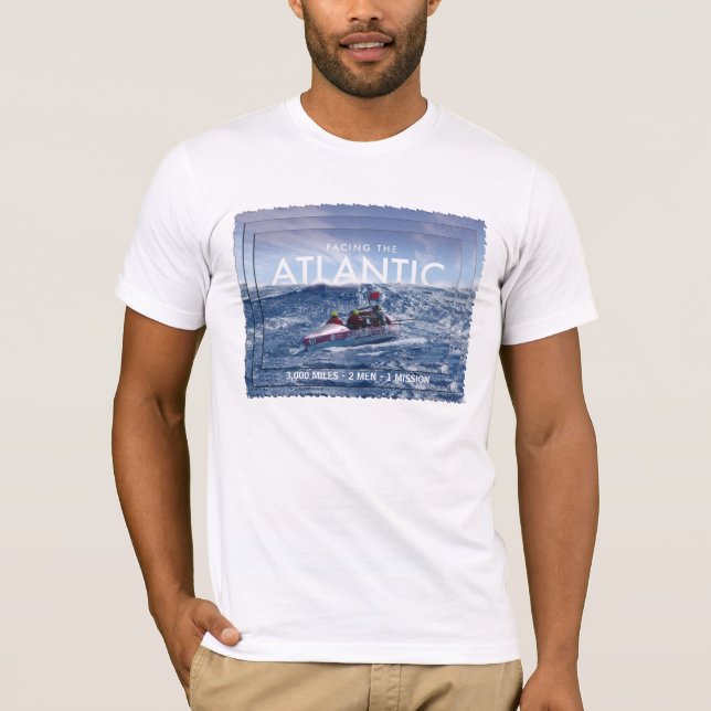 T-shirt Faisant face Atlantic-3,000 aux milles - mission (Devant)