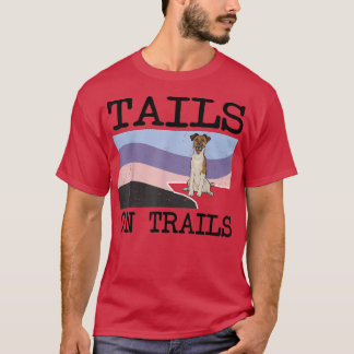 T-shirt Faisant Fo Terrier Tails Sur Les Sentiers Drôle Ch