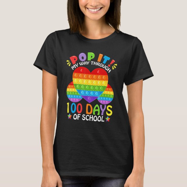 T-shirt Faisant mon chemin à travers 100 jours d'école Gra (Devant)