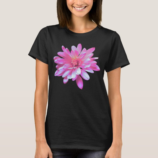 T-shirt Faisceau rose, photo à fleurs rétro (Devant)