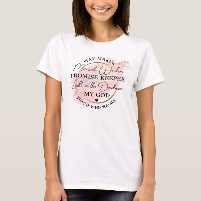 T-shirt faiseur de miracles gardien de promesses  (Devant)