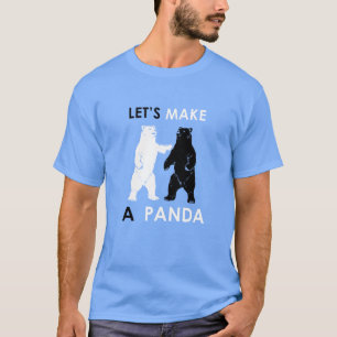 T-shirt Faisons à une chemise de panda l'ours blanc drôl