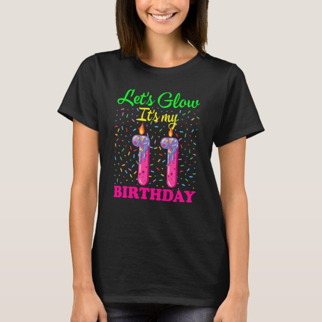 T-shirt Faisons briller C'est mon 11ème parti Anniversaire (Devant)