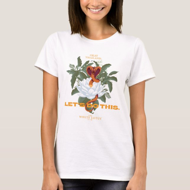 T-shirt "Faisons ça" Cobra - Le Lotus Blanc (Devant)