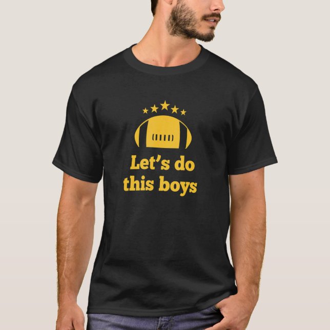 T-shirt Faisons ça les garçons Football (Devant)