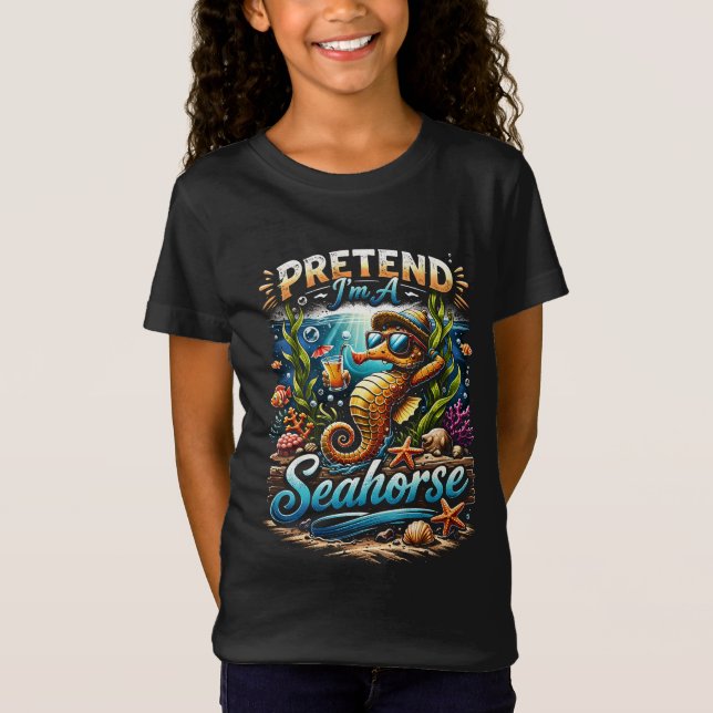 T-Shirt Faisons comme si j'étais un Hippocampe (Devant)