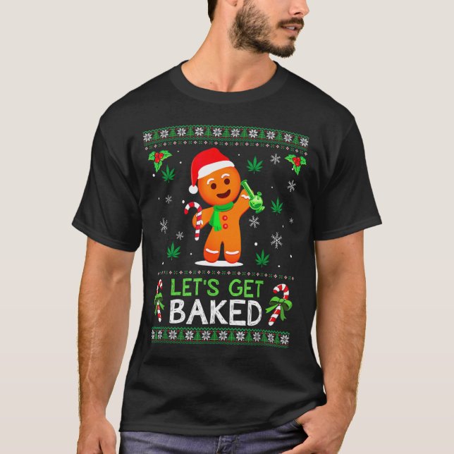 T-shirt Faisons Cuire Pull Détestable Chanvre Noël Xmas  (Devant)