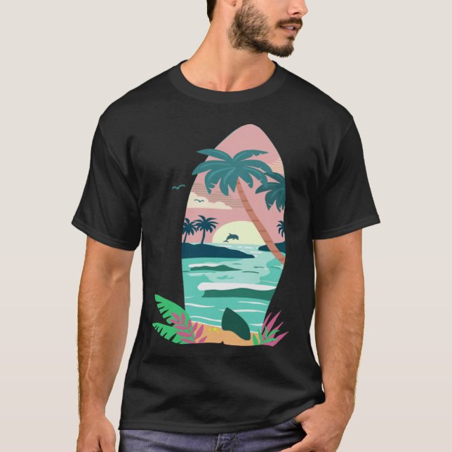 T-shirt Faisons des vagues Sauvons les mers Océans Dolphin (Devant)
