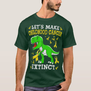 T-shirt Faisons disparaître le cancer de l'enfant Dinosaur