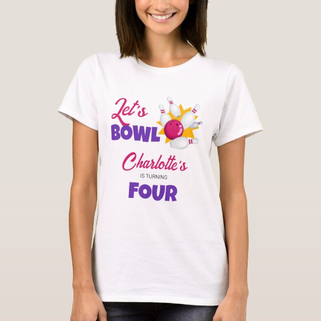 T-shirt Faisons du Bowling Anniversaire Bowling pour Enfan (Devant)