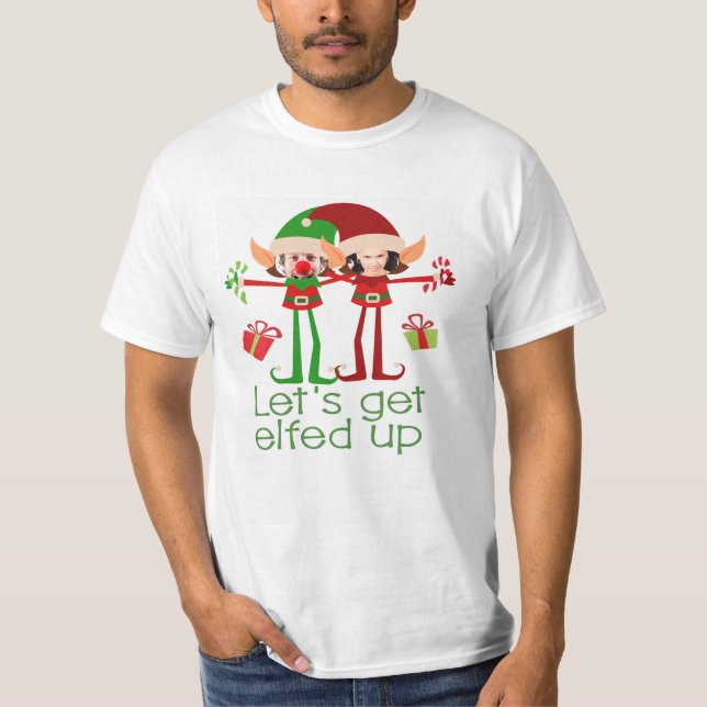 T-shirt Faisons-en un plaisir de Noël personnalisé (Devant)