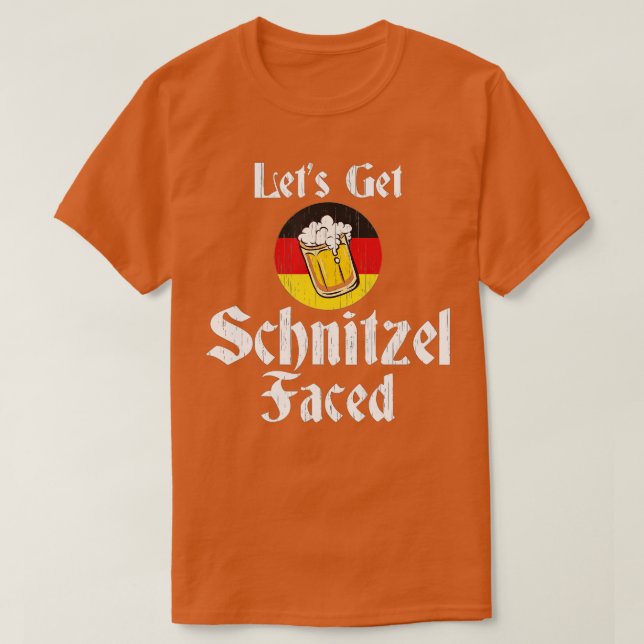 T-shirt Faisons face à Schnitzel à la bière allemande Okto (Design devant)