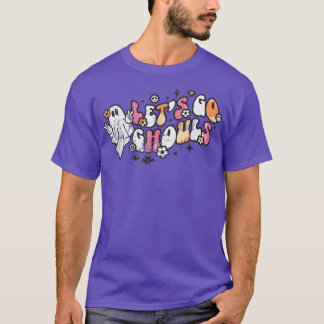 T-shirt Faisons Gouls Fantôme Avec Fleurs Drôle Halloween