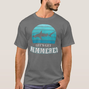 T-shirt Faisons Hammer toute la semaine requin à tête de m