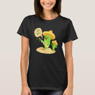 T-shirt Faisons la Fête Cactus Joue de la Guitare Cinco De
