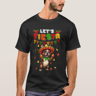 T-shirt Faisons la Fête Chien Bouledogue Français Chapeau