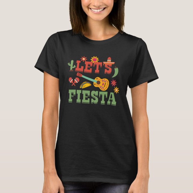 T-shirt Faisons la Fête Cinco de Mayo Party Citation Graph (Devant)