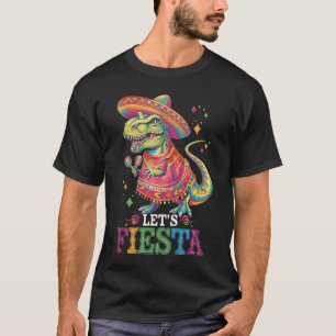 T-shirt Faisons la Fête Cinco De Mayo T Rex Dinosaure