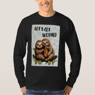 T-shirt Faisons la fête des amis de Sloth Loth Funny