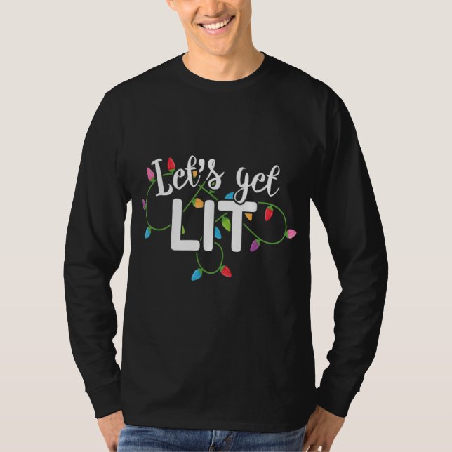 T-shirt Faisons Lit Drôle Vêtements de Noël Xma (Devant)