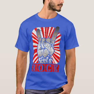 T-shirt Faisons Rock Vintage Rock Et Roll Music Amateurs16