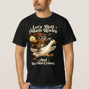 T-shirt Faisons rouler les rochers de maths et faisons la