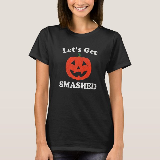 T-shirt Faisons tomber le Citrouille d'Halloween Jack O La (Devant)