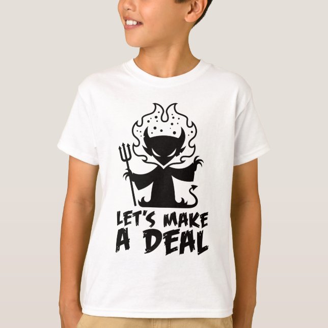 T-shirt Faisons un accord avec le diable (Devant)