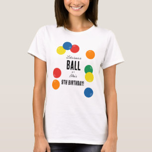 T-shirt Faisons un bal coloré à la fête d'anniversaire mam
