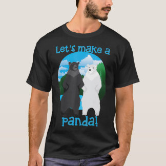 T-shirt Faisons un Cool de panda dans l'amour des ours cad