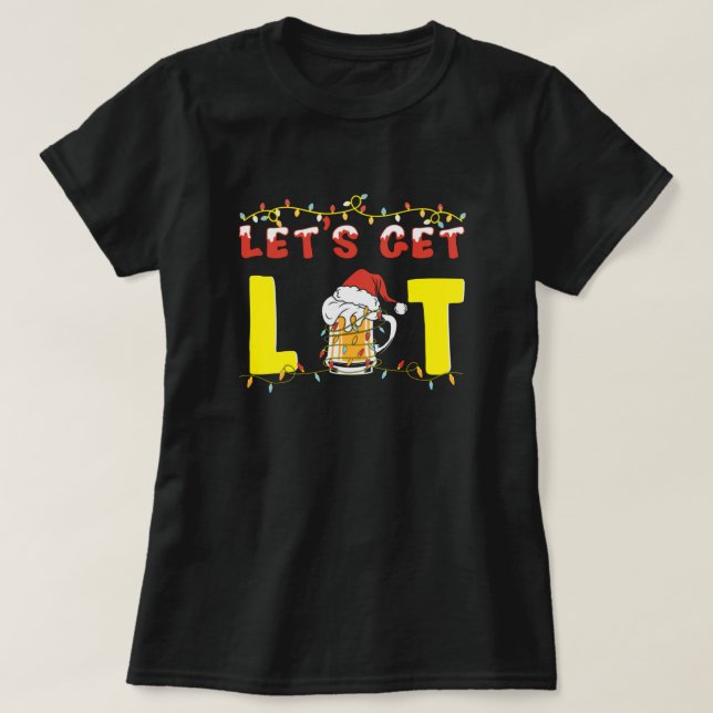 T-shirt Faisons une chemise Lit Adulte Fantastique Noël (Design devant)
