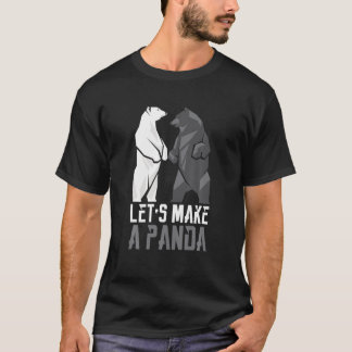 T-shirt Faisons une chemise Panda T