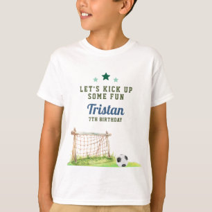T-shirt « Faisons une partie de football » Anniver