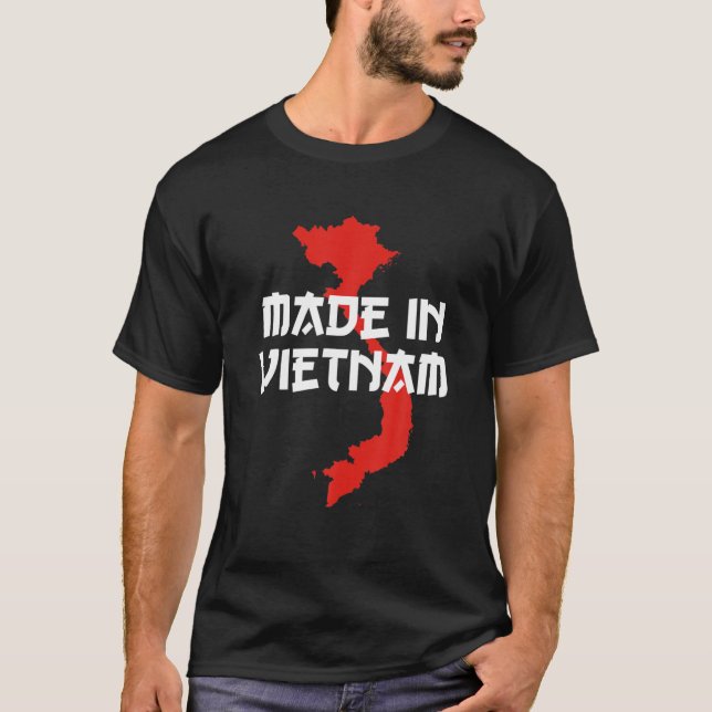 T-shirt Fait Au Vietnam Citation Drôle En Vietnamien (Devant)