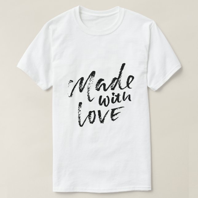 T-shirt Fait avec amour (Design devant)