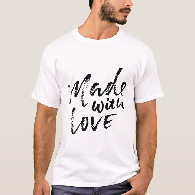 T-shirt Fait avec amour (Devant)