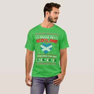 T-shirt Fait dans le chandail laid de Noël de pays de