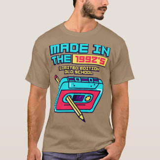 T-shirt Fait dans les années 1992 Bande de cassette rétro