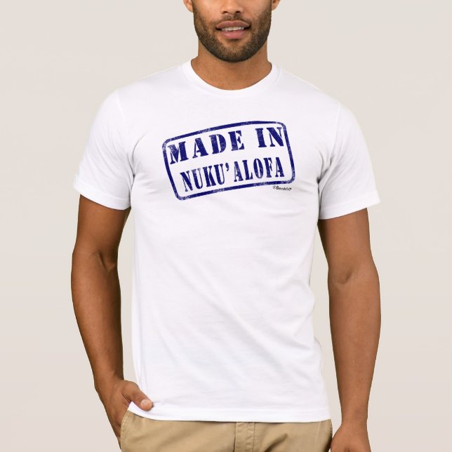 T-shirt Fait dans Nuku'alofa (Devant)