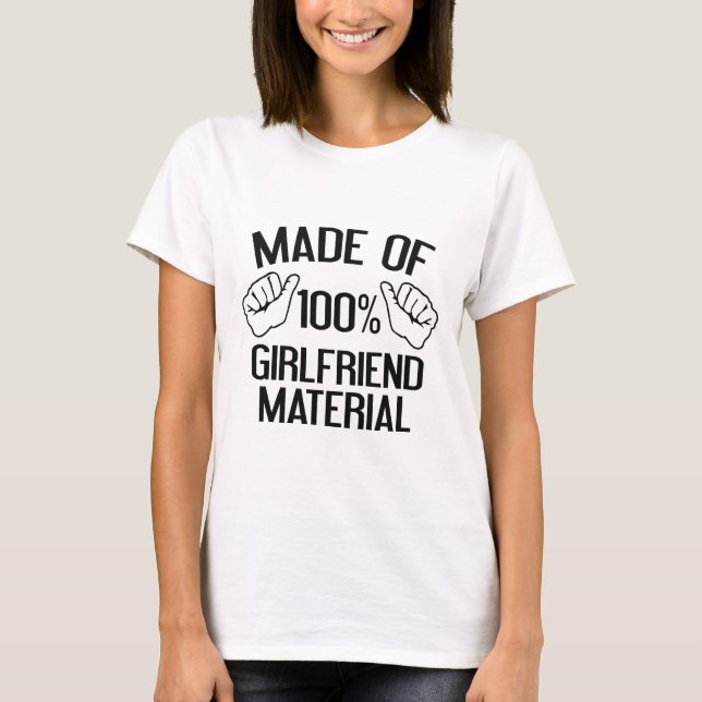 T-shirt Fait De Matériel 100% Girlfriend (Devant)