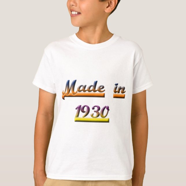 T-SHIRT FAIT EN 1930 (Devant)