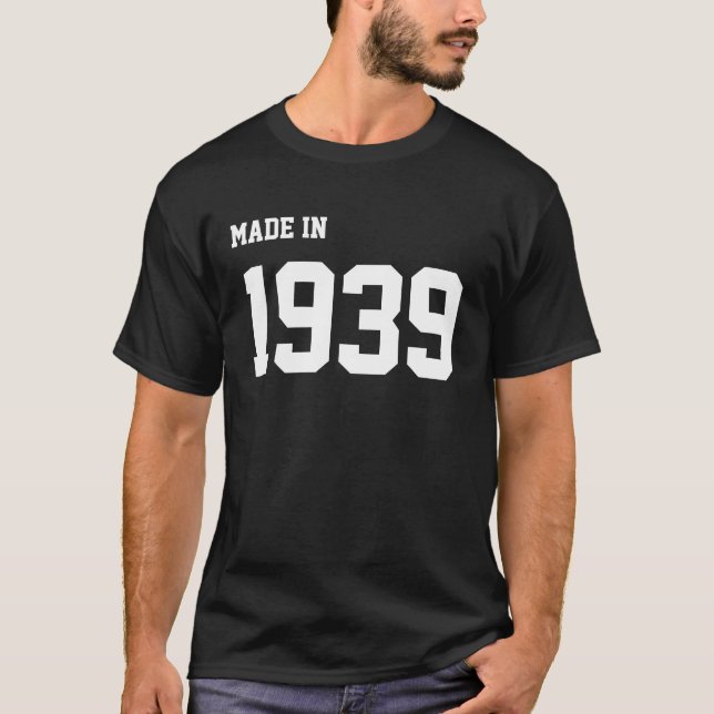 T-shirt Fait en 1939 (Devant)