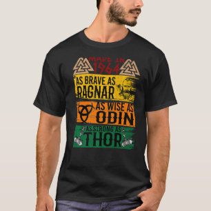 T-shirt Fait En 1964 Aussi Brave Que Ragnar Que Sage Odin
