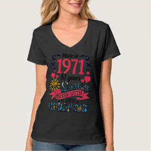 T-shirt Fait En 1971 51 Ans D'Être Sunshine 51E Naissance